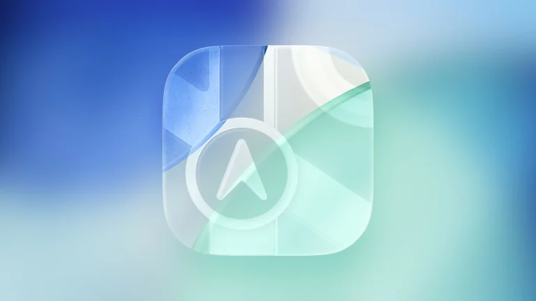 Apple Maps app with ads interface