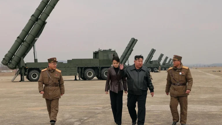 Kim Jong Un at nuclear facility podium