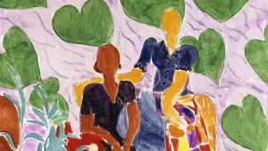 Women sharing modern cohabitation home