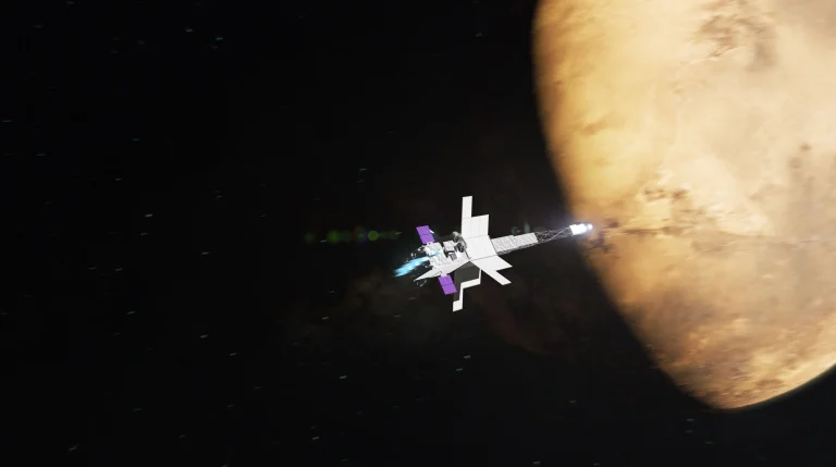 NASA nuclear spacecraft concept illustration