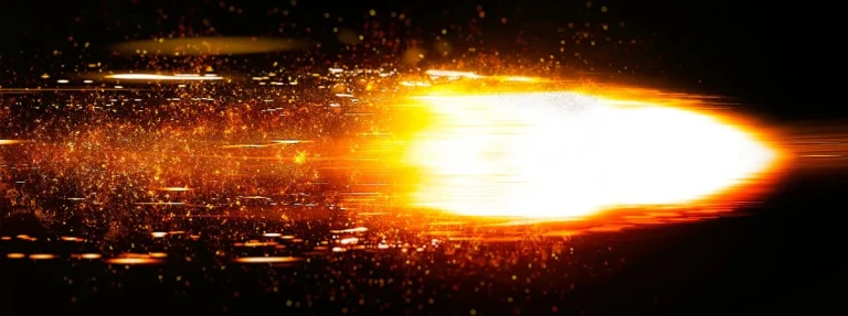 Primordial black hole impact illustration