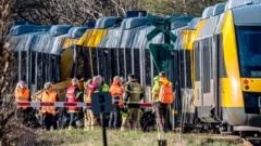 Denmark train collision aftermath