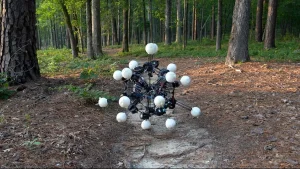 20-legged robot climbing wall