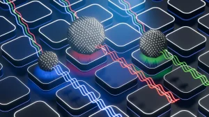 Quantum dots moving qubits