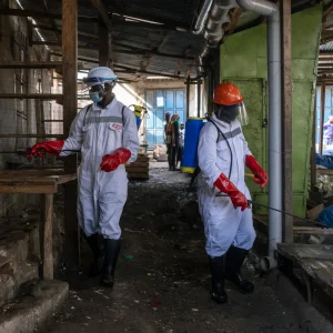 Ebola outbreak Congo city response