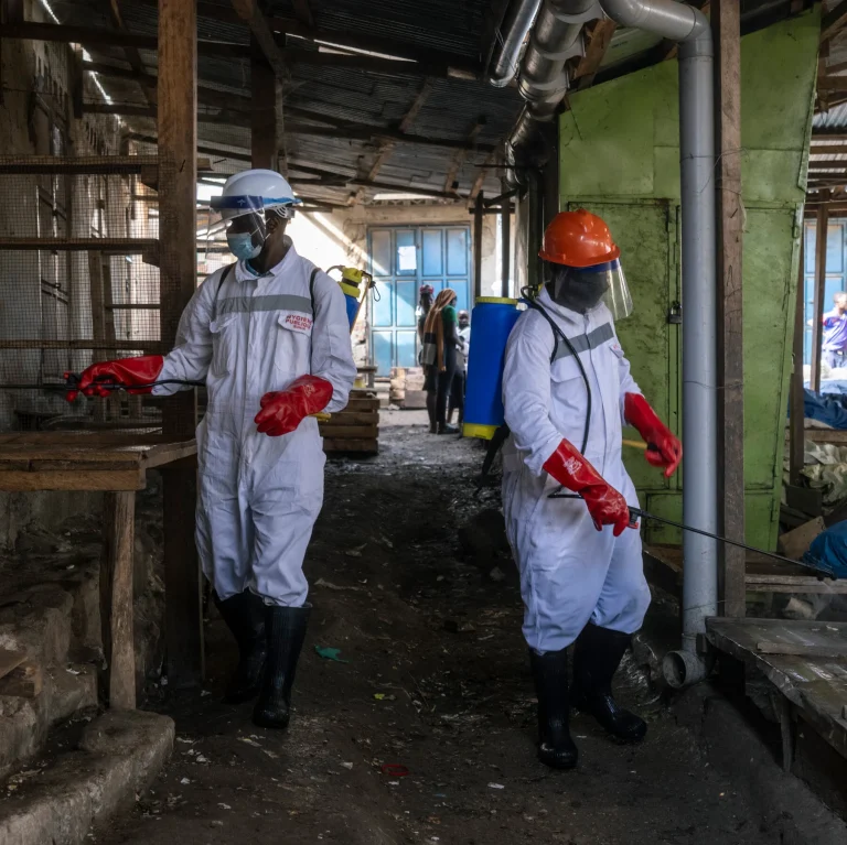 Ebola outbreak Congo city response