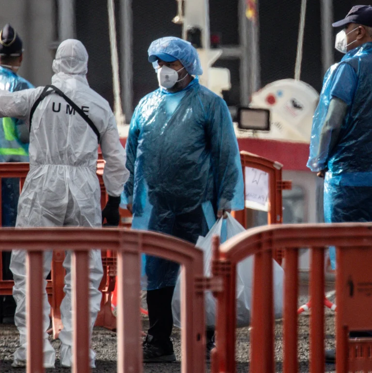 Hantavirus outbreak cruise ship docked