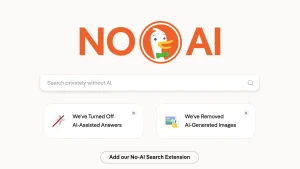DuckDuckGo No AI search surge
