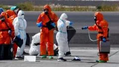 Airlift from virus-hit cruise ship