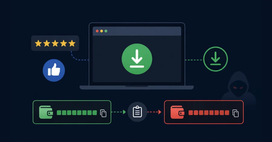 Crypto Clipper Campaign Exploits Fake Reviews, AI Narrators, and VirusTotal Comments