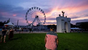 Empty National Mall fairgrounds
