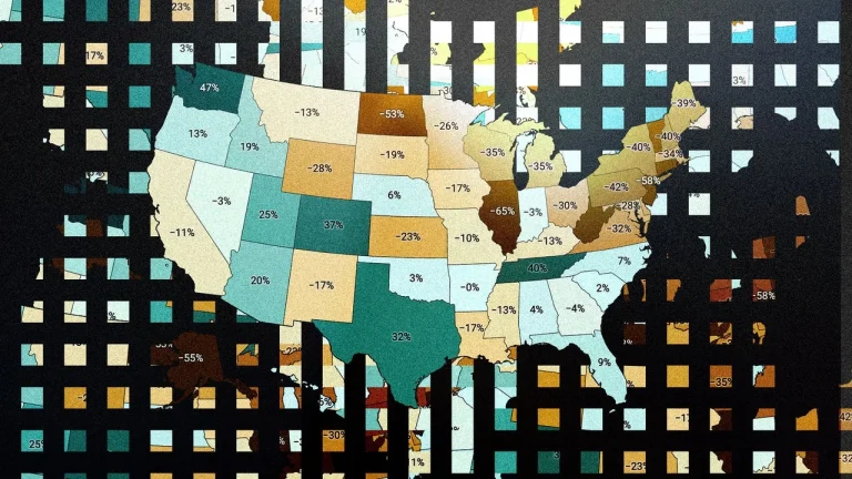 US housing market inventory map