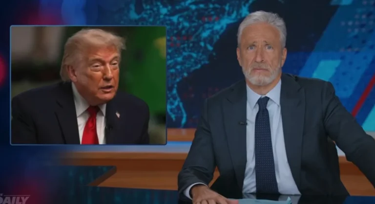 Jon Stewart attacks Trump walkout