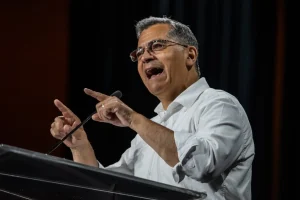 Xavier Becerra campaign rally California