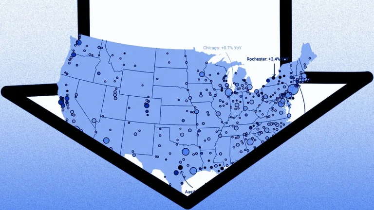 Zillow home price forecast map
