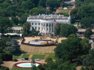 White House Lockheed helipad construction