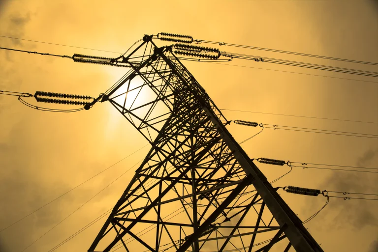 AI data center power outage illustration
