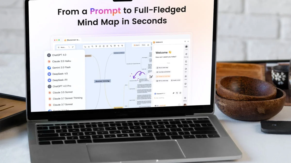 AI Mind Maps Revolution: GitMind Converts PDFs and Videos, Lifetime Deal at $34.99