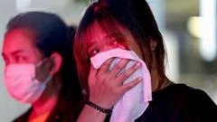 Bangkok bar fire tragedy scene