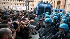 Bologna protests erupt after detainee dies in police restraint, dozens injured