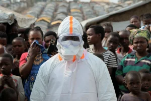 Bunia frontline Ebola response scene