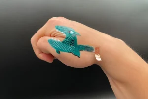 Colorful painted e-tattoos sensor