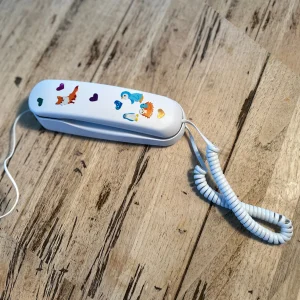 Retro Pinwheel kids landline phone