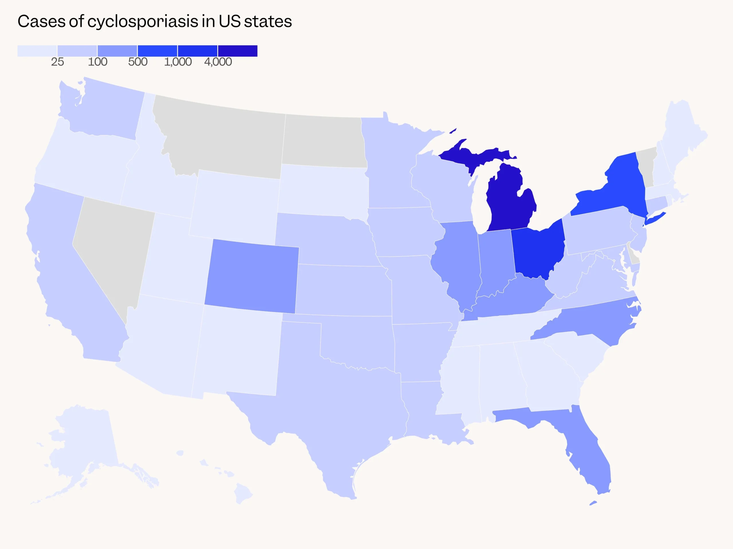 Cyclospora outbreak hits 10,000 U.S. cases: Midwest emerges as primary hotspot