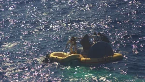 Gemini 5 capsule splashdown 1965