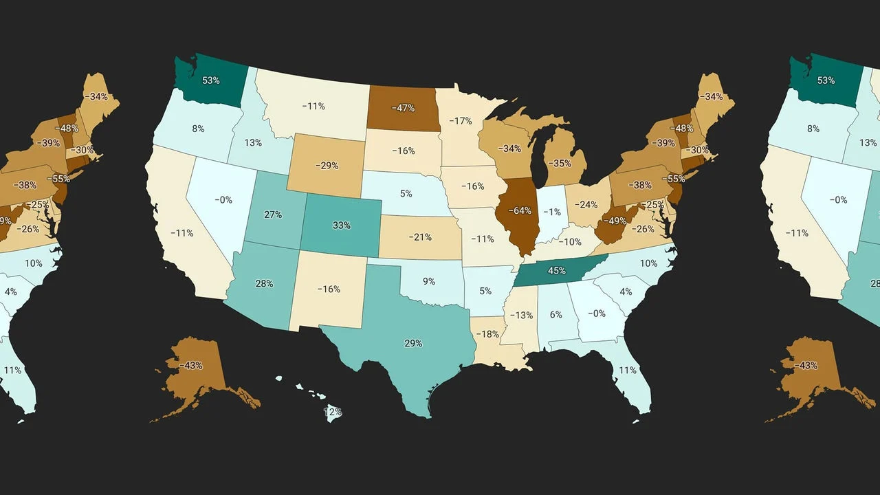 Housing Market Inventory: Which States Hold the Fewest and Most Listings This Fall