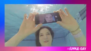 Apple water‑resistant iPhone pool test