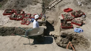 Roman-era well plague skeletons