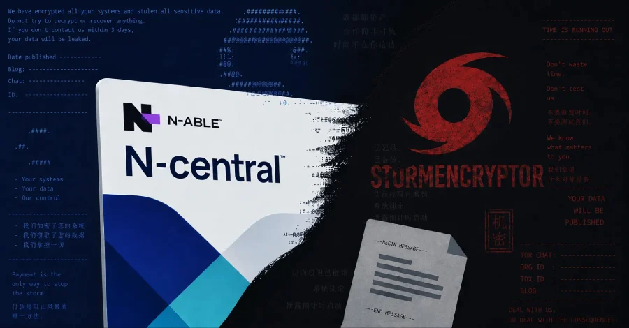 StormEncryptor ransomware Emerges: China‑Linked Hackers Target N‑central Vulnerability