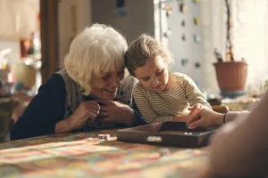 Parents receiving grandparents financial aid