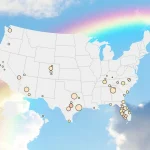 Map of falling home prices