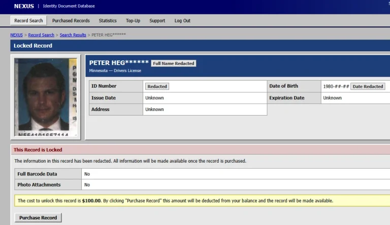 FBI probe driver license breach dark web