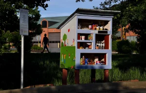 Library card savings hub illustration