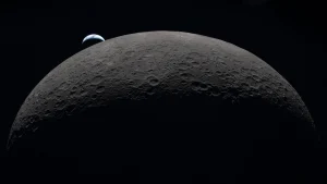 Moon formation five hour simulation