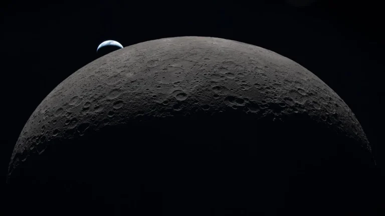 Moon formation five hour simulation