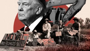 Texas officials protest border wall