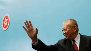 Tung Chee-hwa portrait Hong Kong